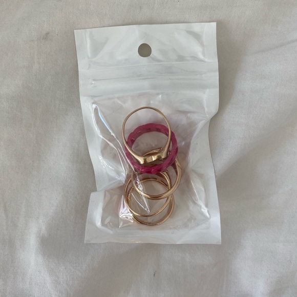 Pink Pinterest Ring Set - Picture 2 of 2